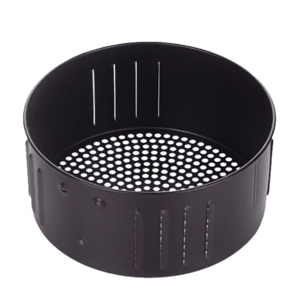 2.6L/ 3.5L Air Fryer Basket Kitchen Roasting Cooking Tool Air Fryer Basket Baking Tray Airfryer Pan Kitchen Accessories Black