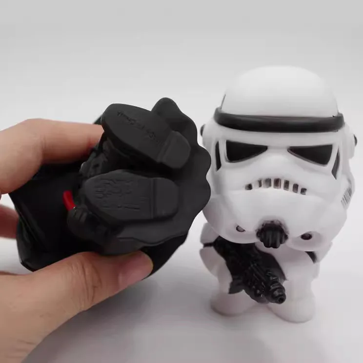 Anime Oorlogen Storm Trooper Batth Vader Actie Figuur Speelgoed Pop Auto Ornament Zwart Wit Soldaat Model Voor Kinderen Kinderen Cadeau