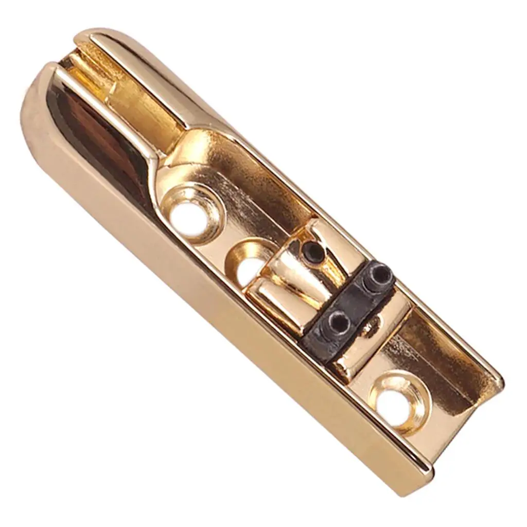 Single Bridge for 4 String Bass Guitar Zinc Alloy Package Guitar Part Use for Electric Guitar Upgrades