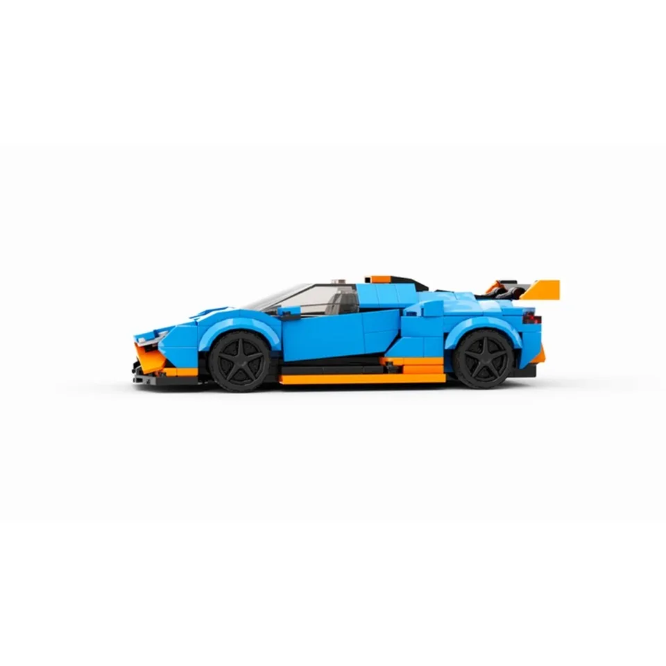 338 PCS MOC Speed Champion City Sports Car Famous Brand Car Model Building Blocks Technology Racing Creative Children's Toy Gif