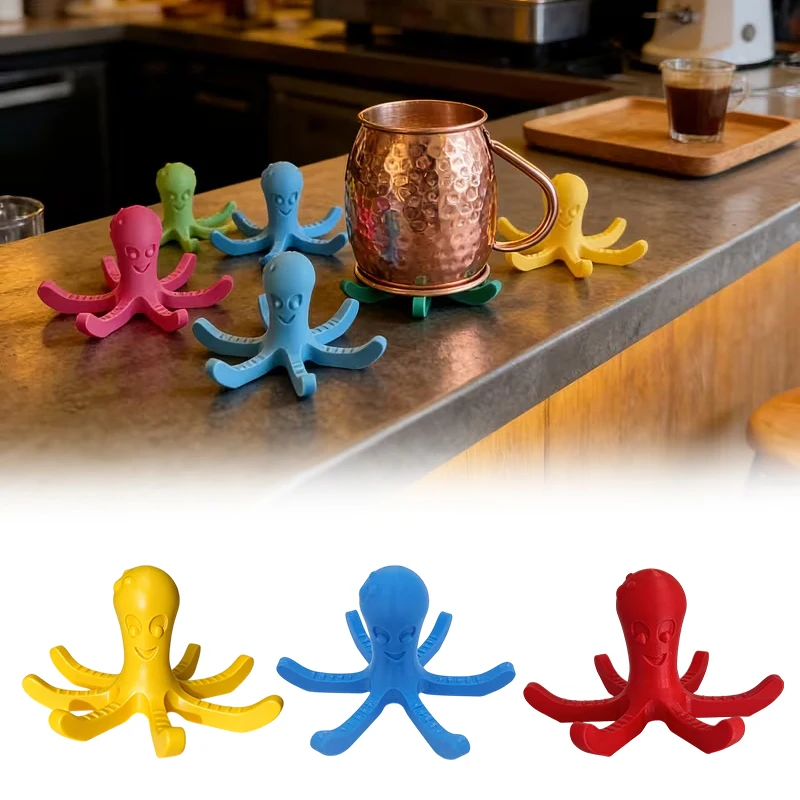 Octopus Shaped Water Bottle Drying Rack Quick Ventilation Compatible With Various Bottles, Ideal For Kitchen, Office, And Trave