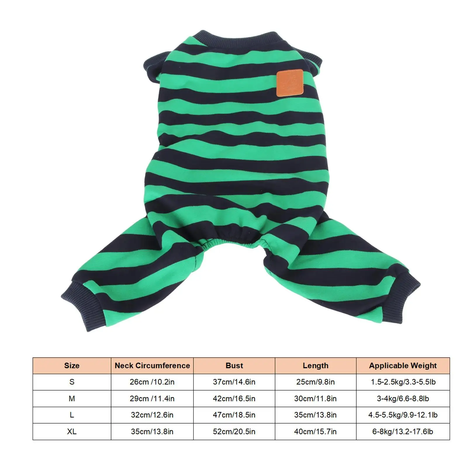 Lightweight Striped Dog Pajamas - Breathable & Stretchy Pet Clothing for Everyday Comfort