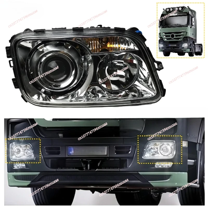

MP3 dedicated headlight assembly, halogen lens truck light for Mercedes-Benz truck heavy truck accessories