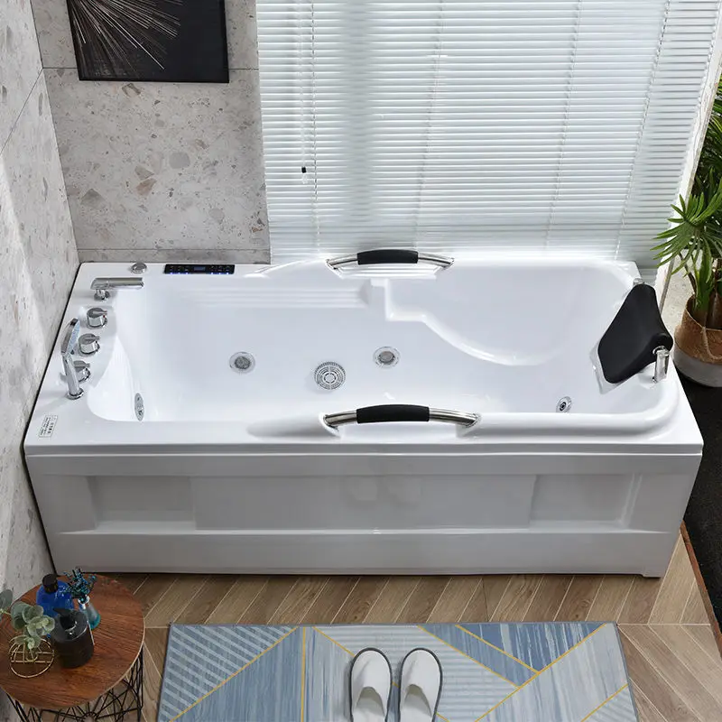 두꺼운 아크릴 성인용 욕조, 서핑 마사지 온도조절 가열 욕조