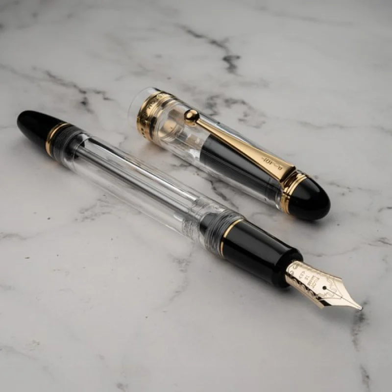 A+ para Pilot Namiki Custom 823 Pluma estilográfica transparente sin émbolo de color tipo 14K