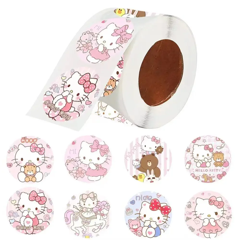 500Pcs Sanrio Kuromi Reward Stickers Motivational Stickers Roll for Kids for School Reward Students Animals Kawaii Stickers