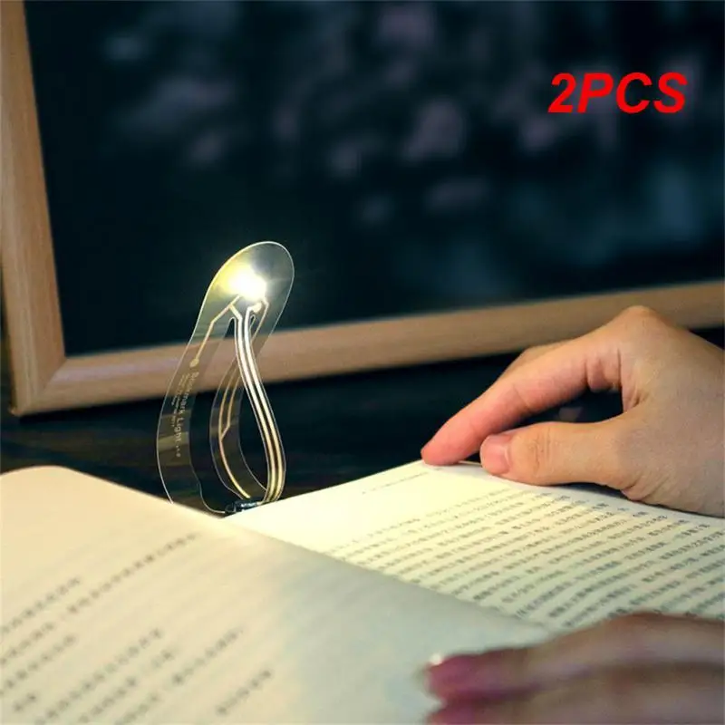 luzes noturnas portateis com longa duracao da bateria livro luz de leitura bolsa de papel pc clip livros lampadas baixo consumo de energia pcs 01