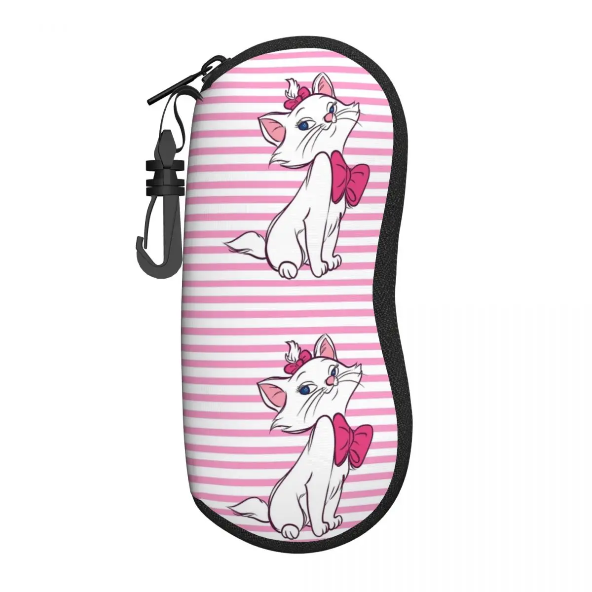 Marie Cat Pink From Aristocats Glasses Case Men Women Convenient Zipper Sunglasses Storage Box Gift Sunglasses Box