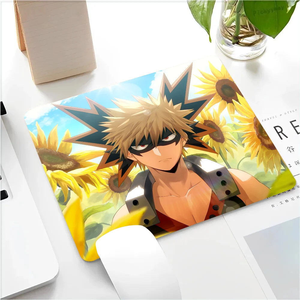 Bakugou Katsuki My Hero Academia Japanese Anime Mousepad Small LockEdge Mouse Pad For Gamers Computer Desk Pad Anti-slip Rubber