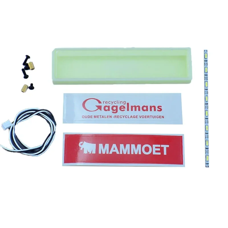 LED Roof Visor Light Advertising Light Boxes for 1/14 Tamiya RC Truck Tipper for SCANIA 770S R620 for VOLVO FH16 ACTROS AROCS