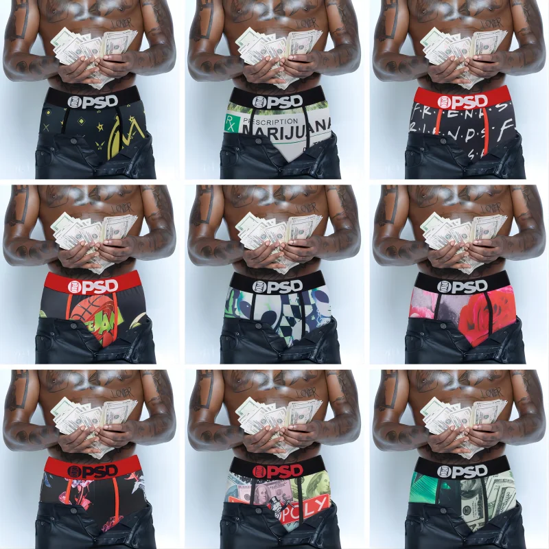 Sexy Men Underwear Boxers Breathable Mens Boxershorts Men\'s Panties Underpants Plus Size Fashion Print Man Boxers Briefs Trunks