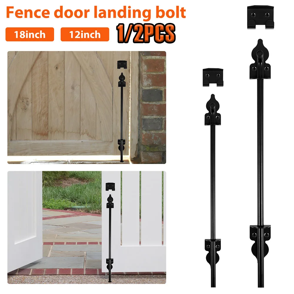 

1/2 шт. тростниковый болт, стержень для ворот, железный забор, защелка для заземления, 12/18 дюймов, сверхмощные ворота, стопор для дверей для дерева, ПВХ, ворот, заборов, дверей