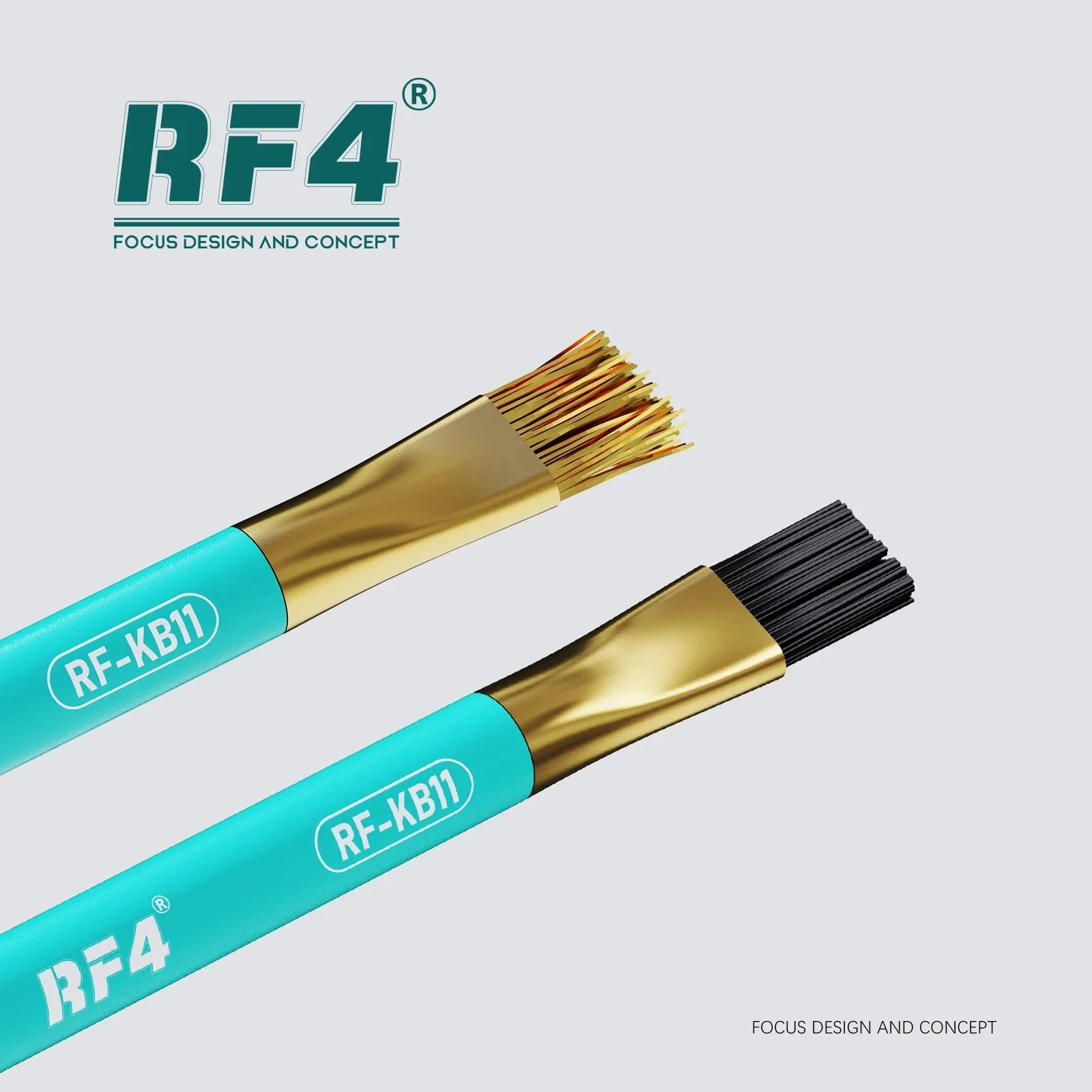 RF4 RF-KB11 3D Shovel Blades Glue Removal Knife IC Anti-static Brush for NAND CPU Layered Edge Tin Scraping Cleaning Prying Tool