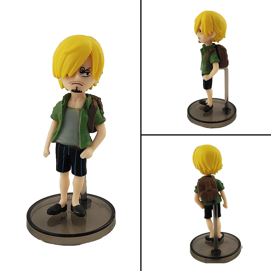 6pcs/set Anime One Piece Figures PVC Action Model Dolls Figure Toys Cute Luffy Nami Zoro Collection Brinquedos Full Set Hot Sale