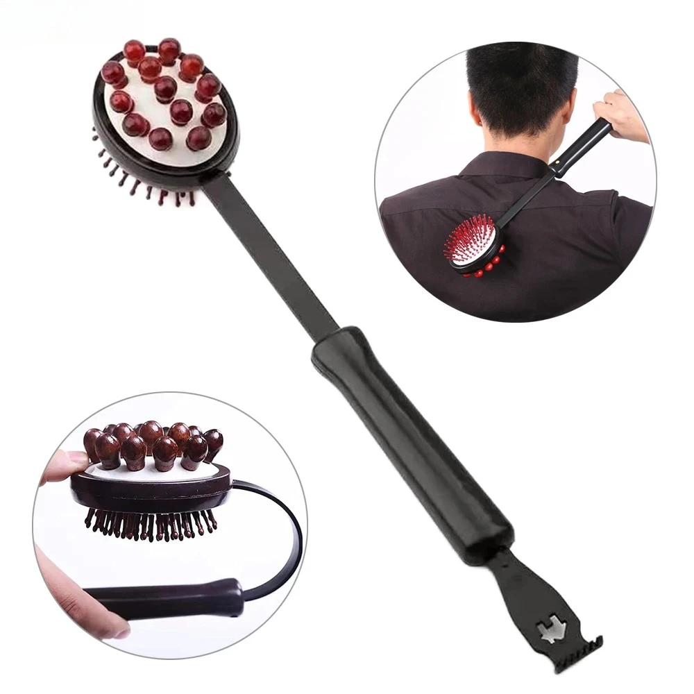 

Multifunctional Double Head Massage Hammer Retractable Handle for Neck Shoulder Back Body Itch Massager Muscle Massage Relax
