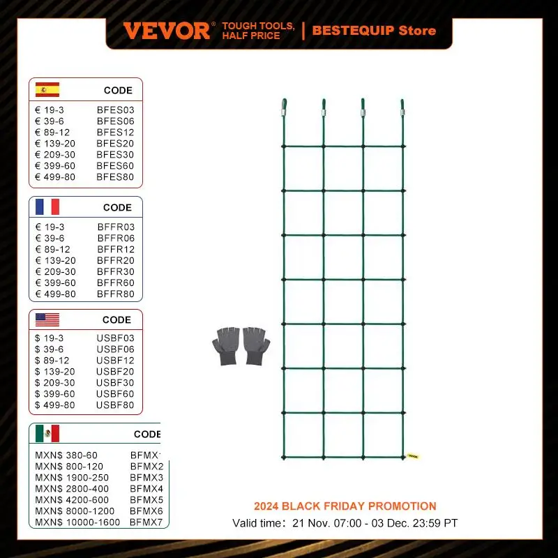 VEVOR Climbing Cargo Net Climbing Net 30