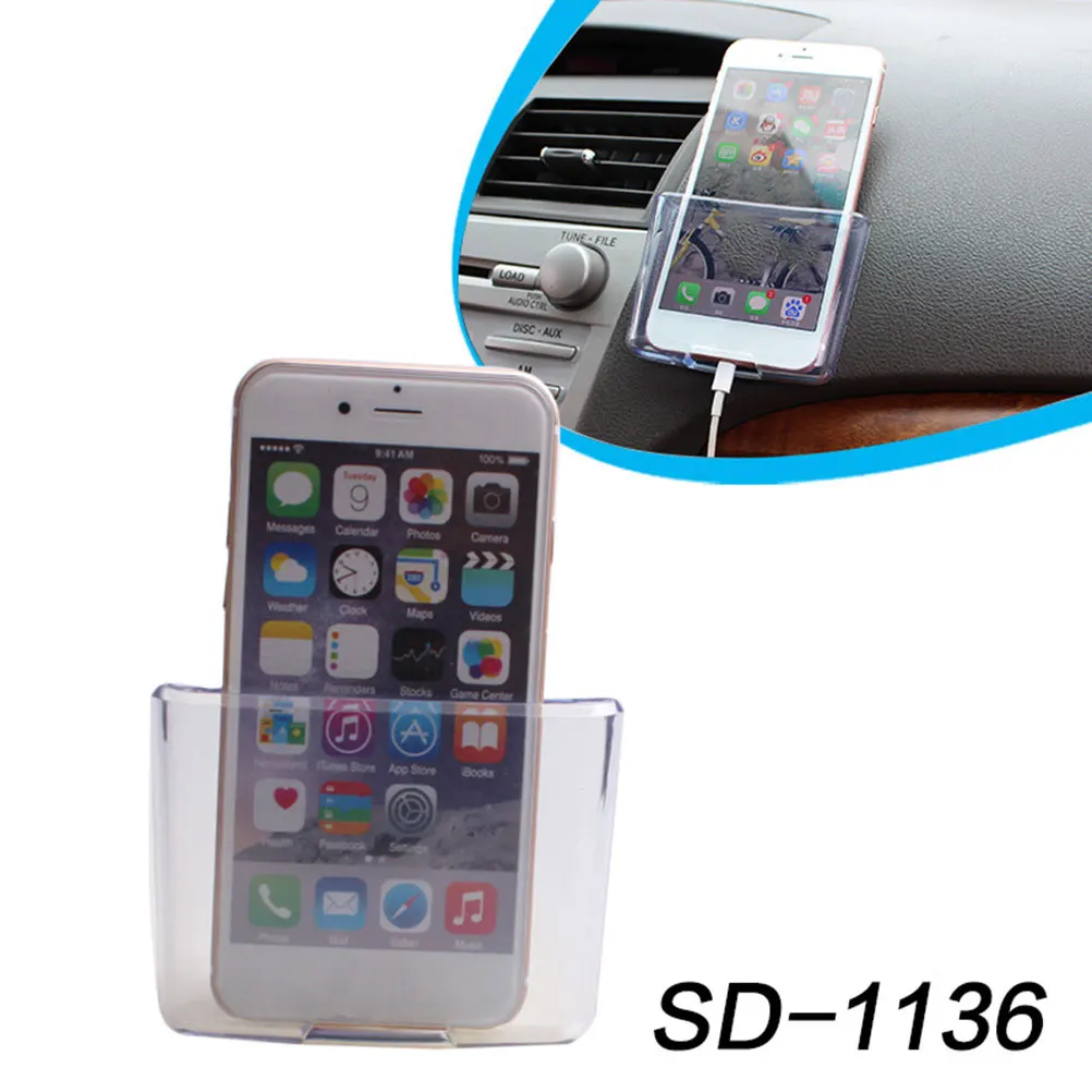 

s Car Phone Storage Box Dashboard Mount Case for Cell Phone Holder ganizer Easy Install Space Saving Car Accessory