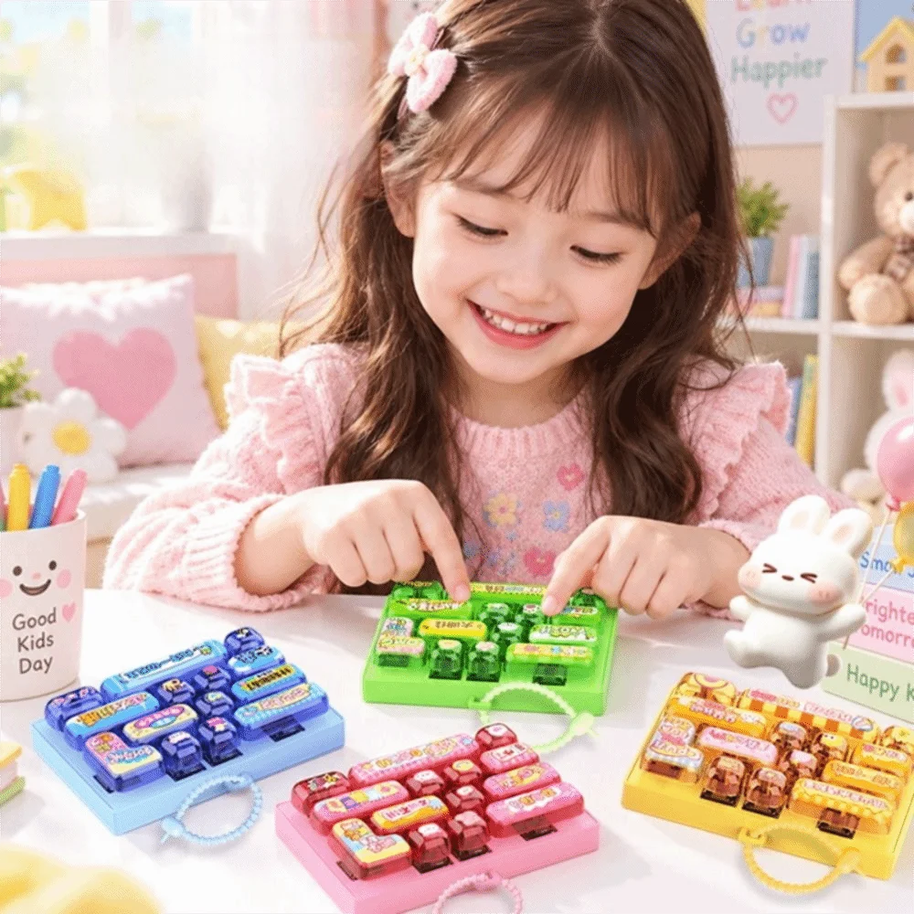 14 Key Decompression Button Creative Style Cute Design Mini Keyboard Pendant Small Gift Bag Hanging Ornament Keyboard Keychain