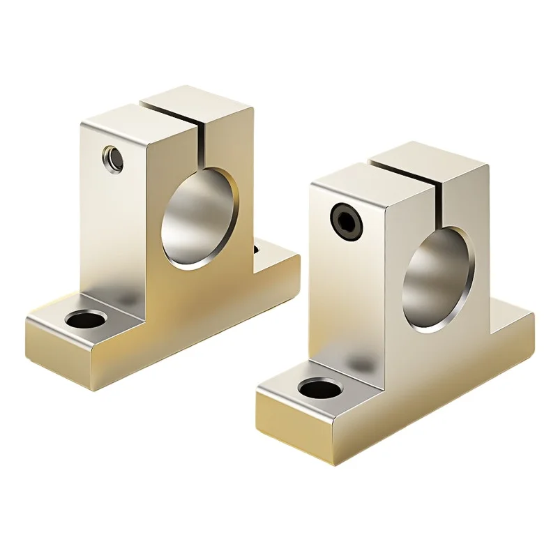 SK8-SK60 Vertical Linear Shaft Support Block Aluminum Alloy Optical Axis Fixing Bracket Sizes 8/10/12/13/16/20/25/30/35/40/50/60