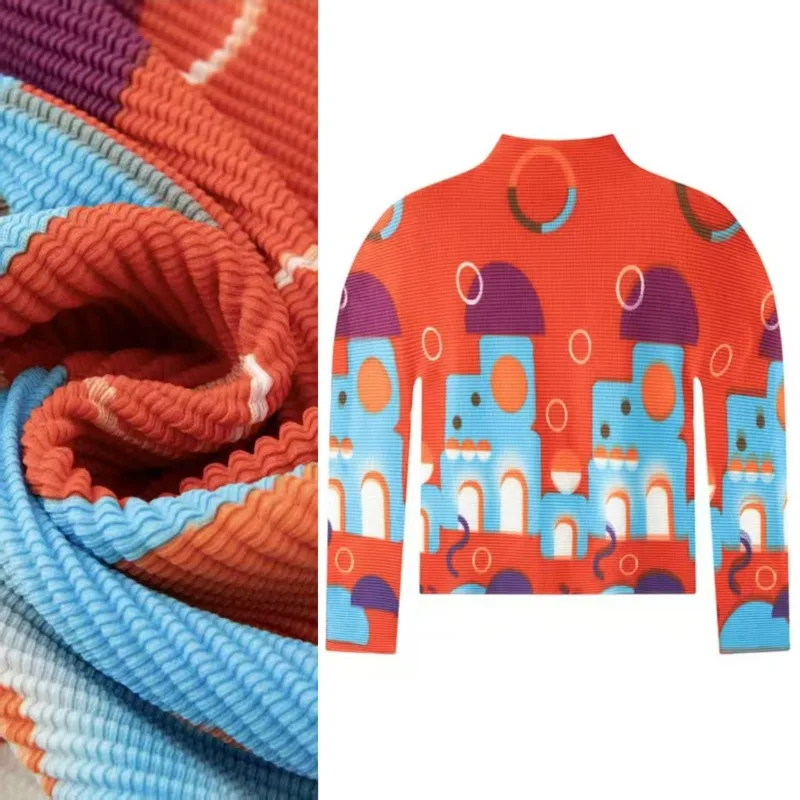 

Miyake Pleated T-shirt 2026 Temperament Commuting Long-sleeved Pleats Blouse Female Spring New Wild Slim Thin T-shirt Female