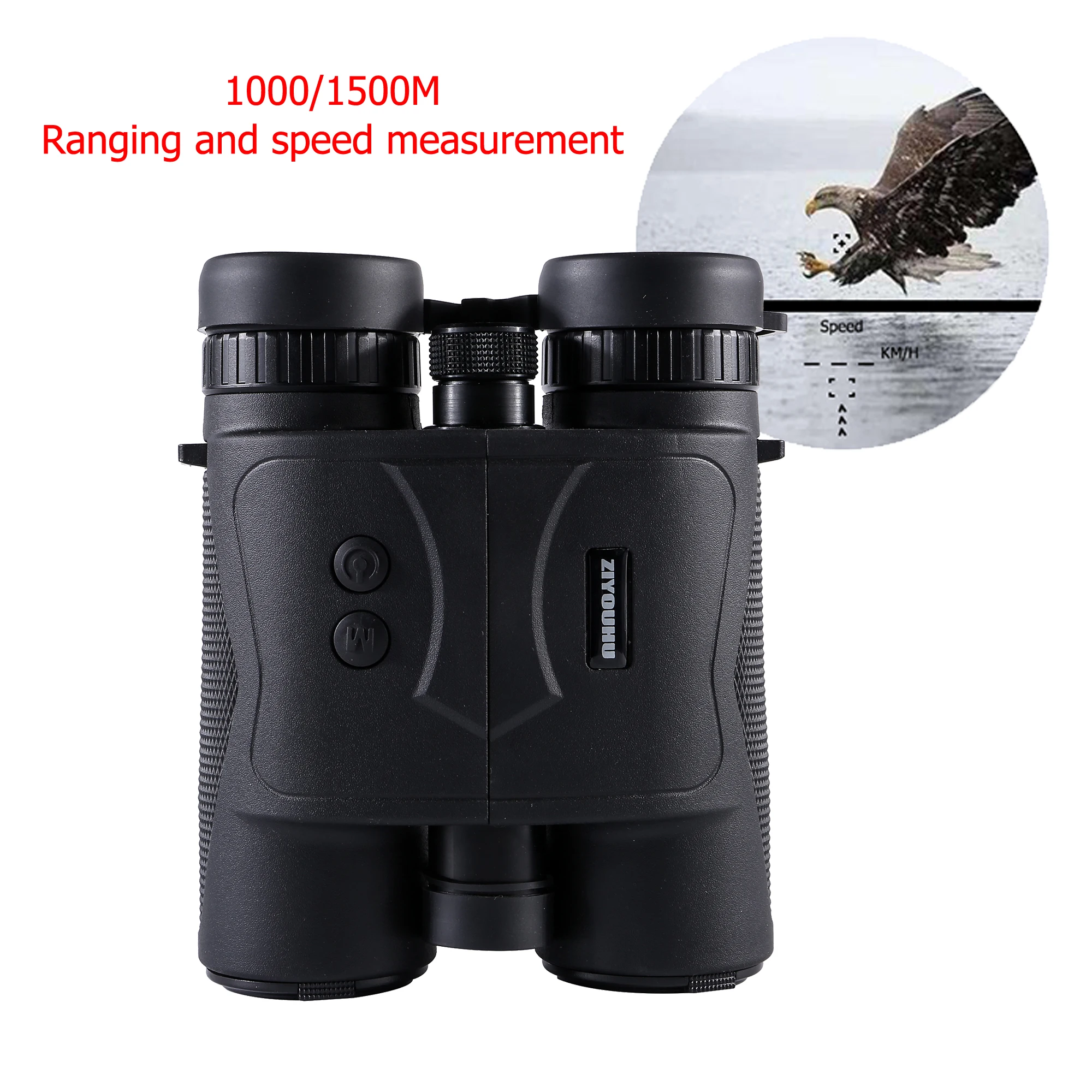 

ZIYOUHU-Laser Rangefinder, Multifunction Range Finder for Outdoor Hunting, Golf Measuring Tools, 10x42 Binoculars, 1000m, 1500m