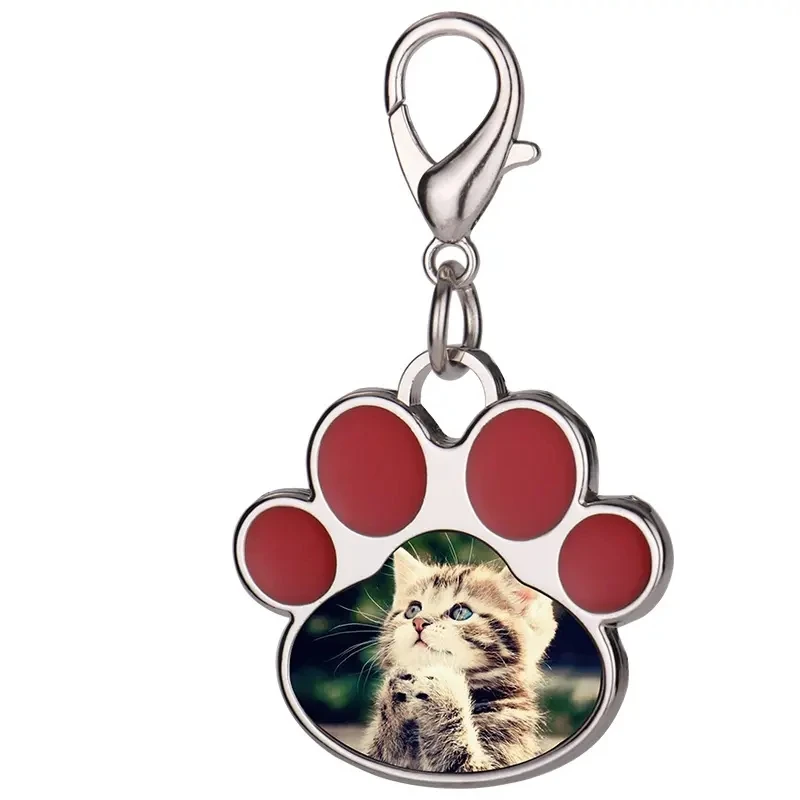 Sublimation Pet ID Tag Metal Stainless Steel Pet Cat Name Tags For Custom Blank Dog Tag/Dogtag Engraved