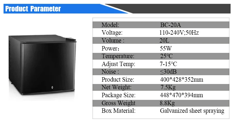 20L Mini Compact Refrigerator Low Noise Semiconductor Small Fridge Daily Food Storage Factory Wholesale 20L Mini Fridge