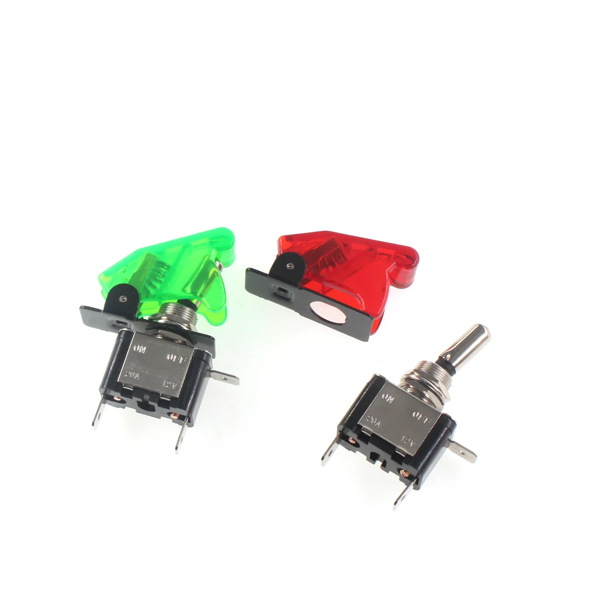 ASW07 Car Modification with light toggle switch with cover racing power switch DC12V 20A rocker arm switch