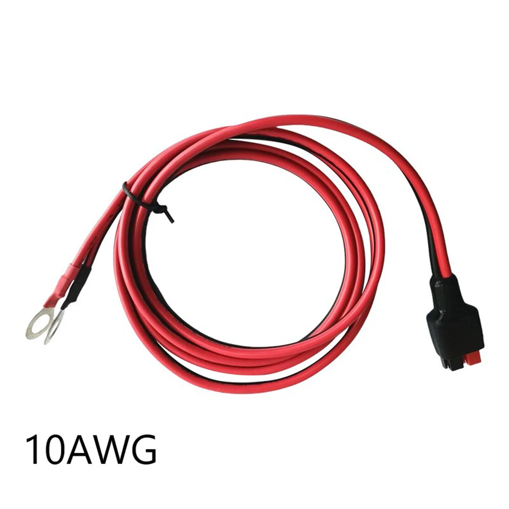 45A For Connector To O-Ring Terminal Battery Connector Cable 10AWG Featuring A 45A For Pole Connector