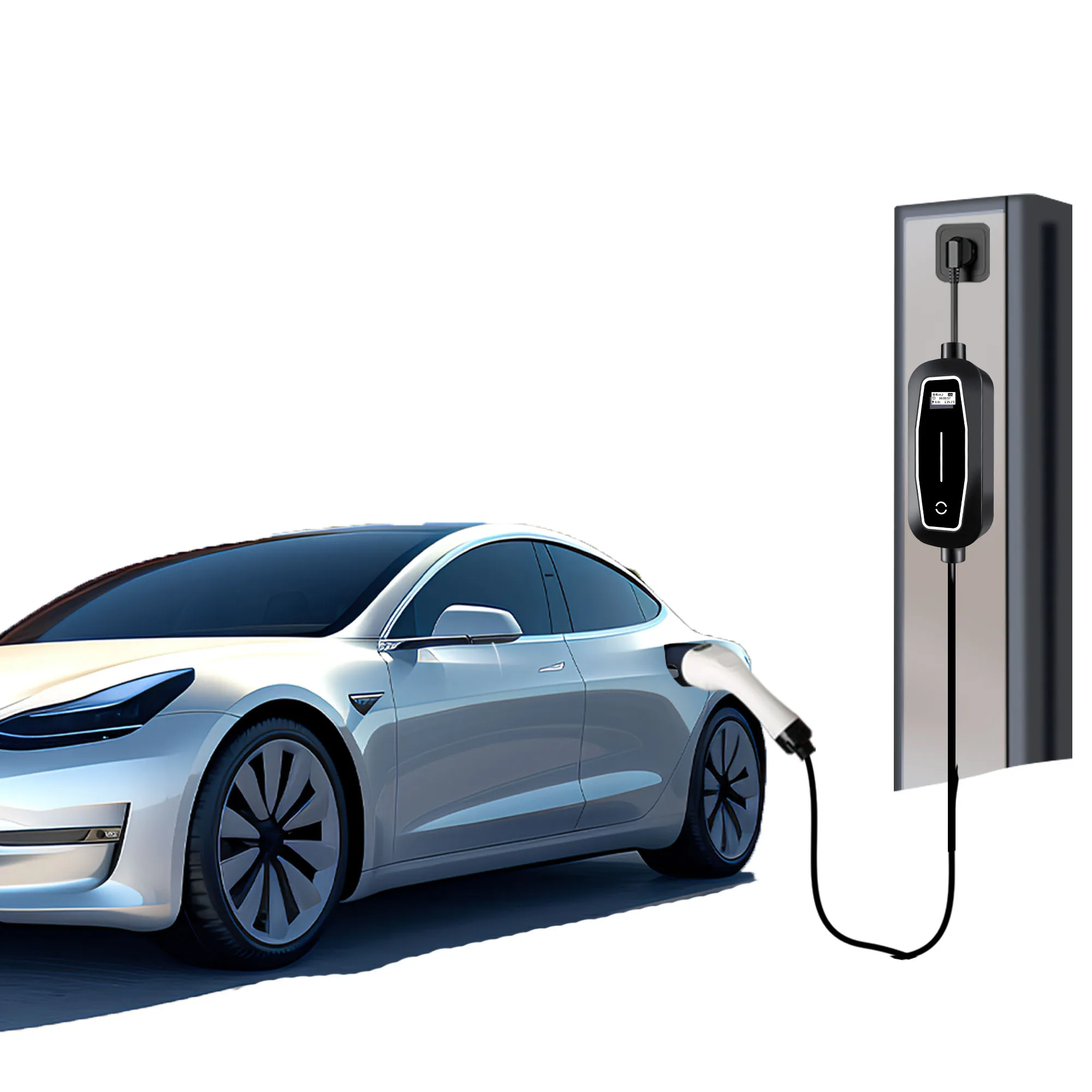 EV Portable 7kw 32A 220V Type2 Car Charger New Condition Ev Charging Cable