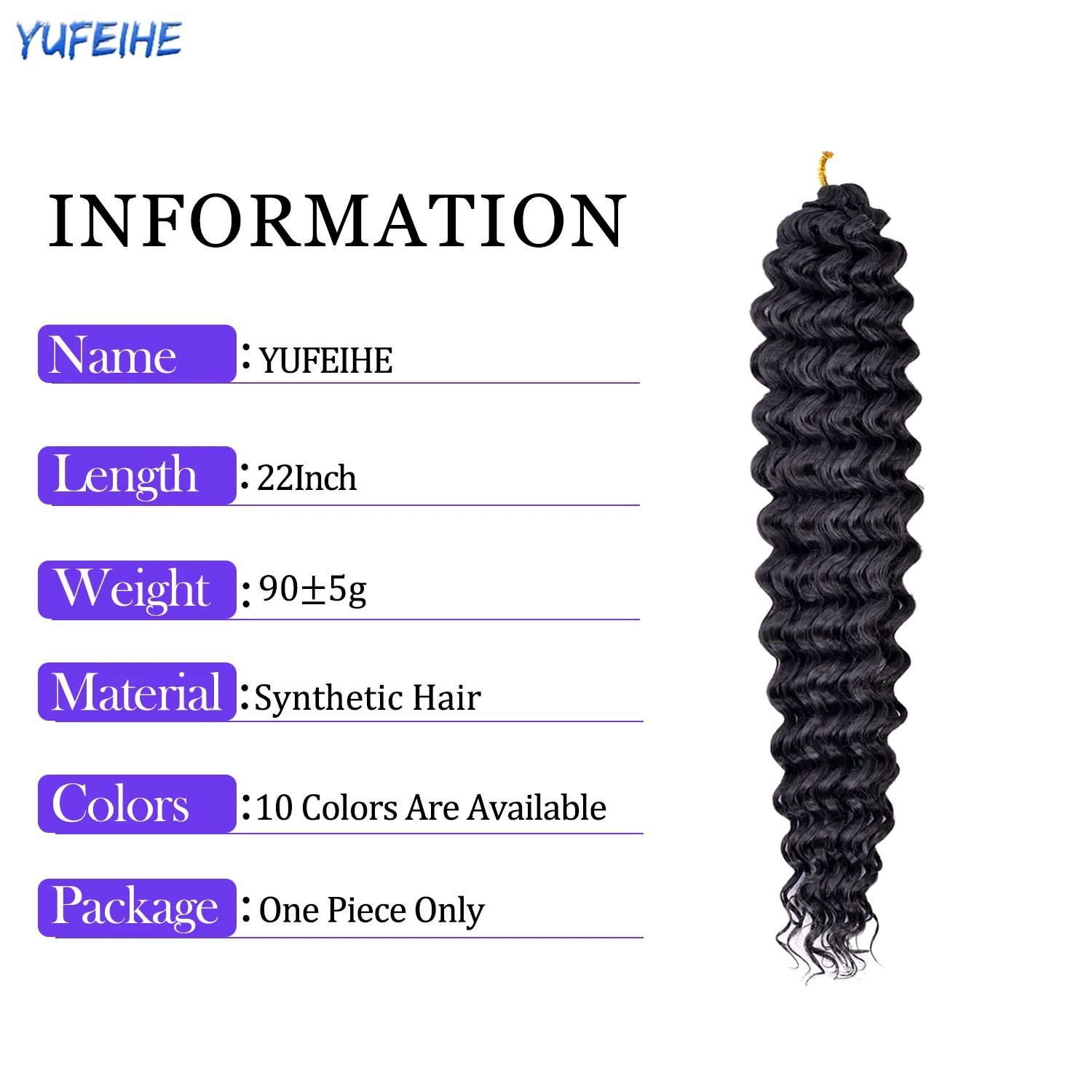 Deep Twist Braiding Hair Synthetic Passion Twist Crochet Hair Extension African Curl Water Wave For Women High Temperature Fiber