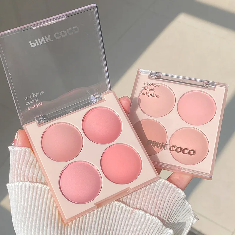 Coreano Blush Palette expsive Color Brightening Face Contouring Shadow Blusher Long-Lasting Tint Cheek cosmetici per il trucco coreano