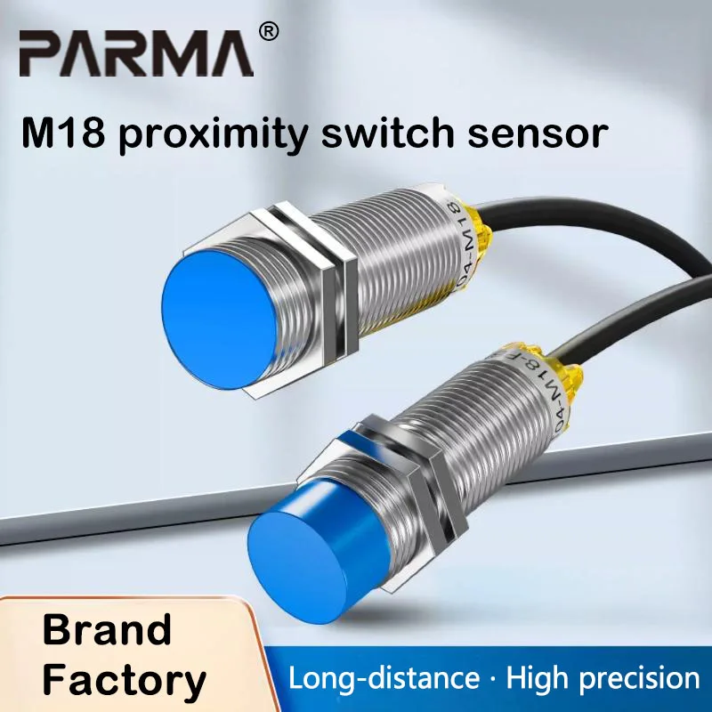 M18 Long-range Metal Sensor Proximity Switch PNP DC Three-wire DC 24V Two-wire NPN Normally Open NO Normally Closed