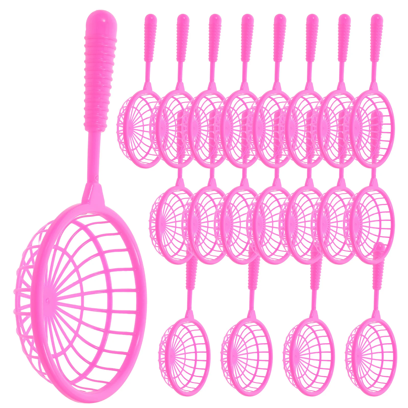 20 قطعة شبكات صيد السمك للأطفال لون مشرق مادة البولي بروبيلين حوض الاستحمام بركة اللعب في الهواء الطلق لعبة صيد السمك للأطفال شبكة الماسك