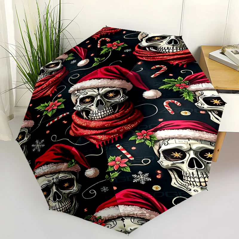 Gothic  Automatic Folding Umbrella - Compact 8-rib Design, Durable for Outdoor Daily Use, A Perfect Gift