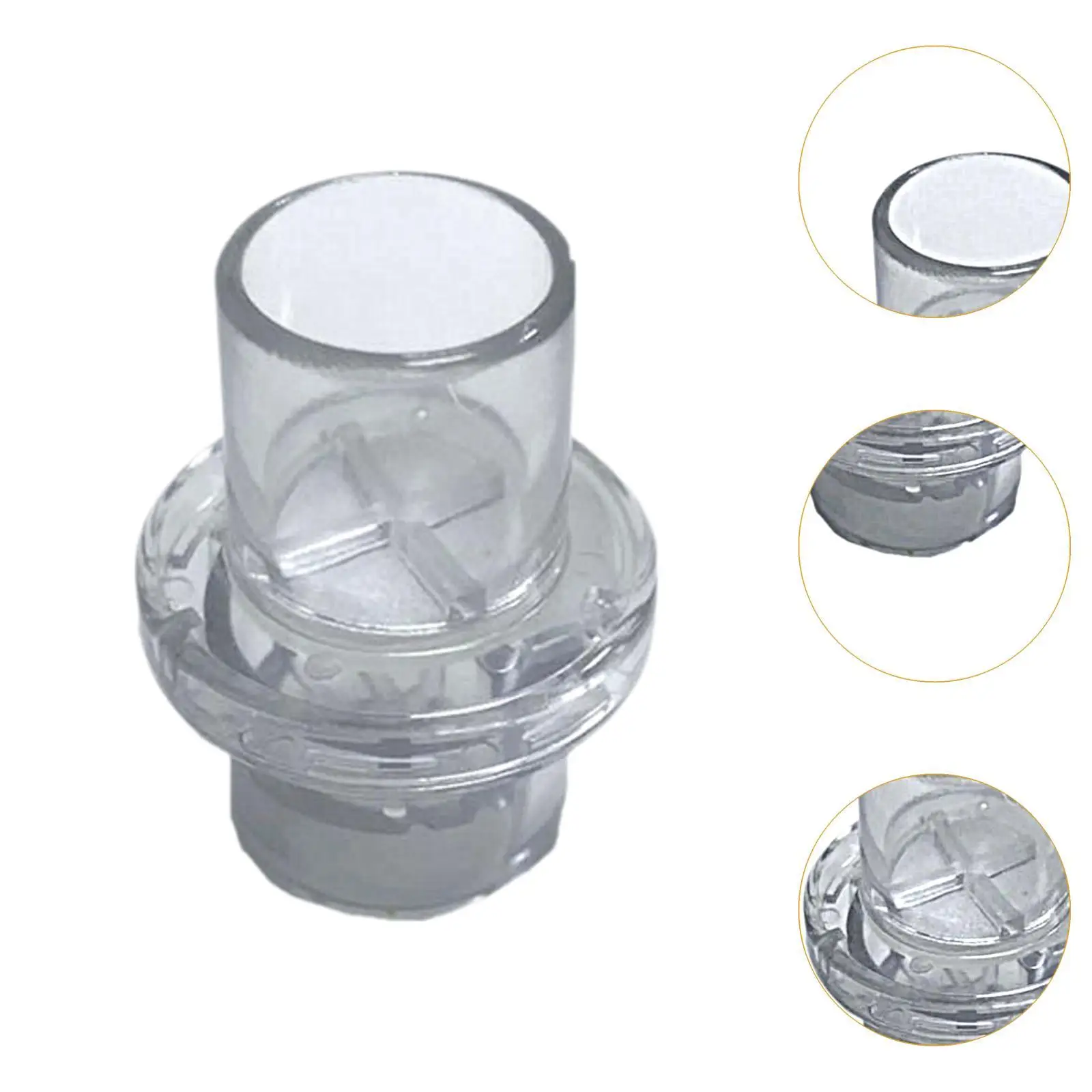 Disposable Face Shield Valve 22mm CPR Mask Replacement Single Way Breathing Valve for Medical Training Rescue Gear and First Aid