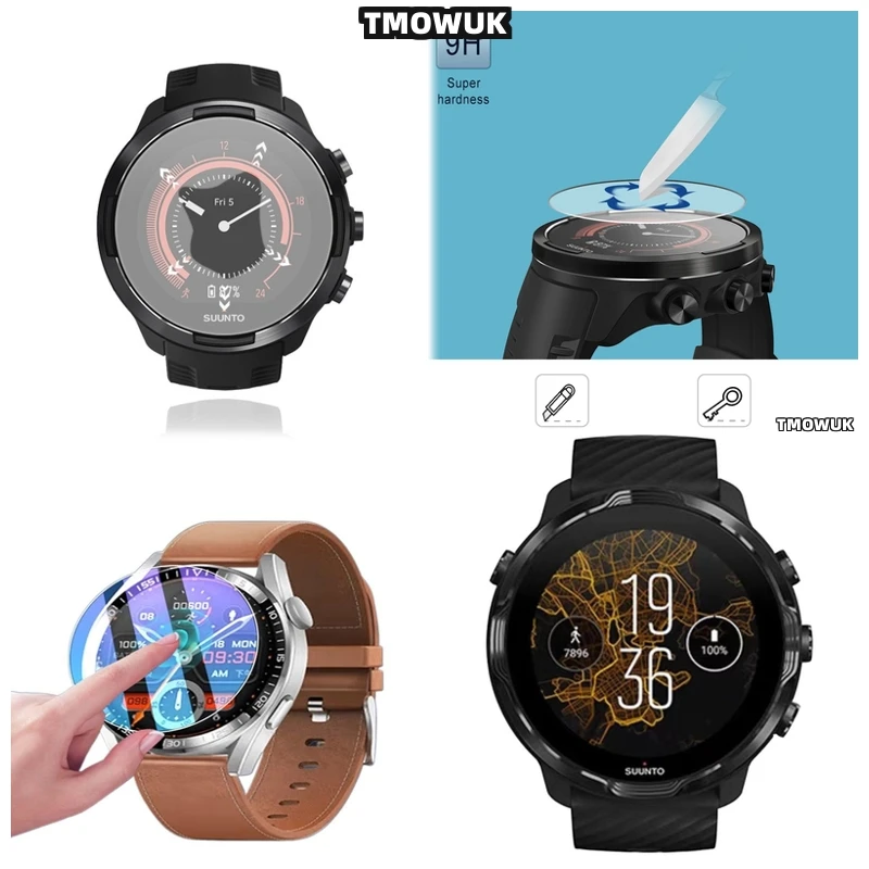 

For Suunto 5 7 9 Peak Pro Race S 45mm 49mm OCEAN Traverse Alpha Non-Yellowing Tempered Glass Protector UV Coating