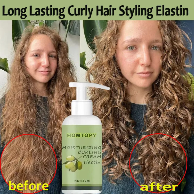 

Curly Hair Elastin For Long Lasting Styling Curly Hair Maintain Elasticity Prevent Hair Drying Up Frizzy Bifurcation Hair care