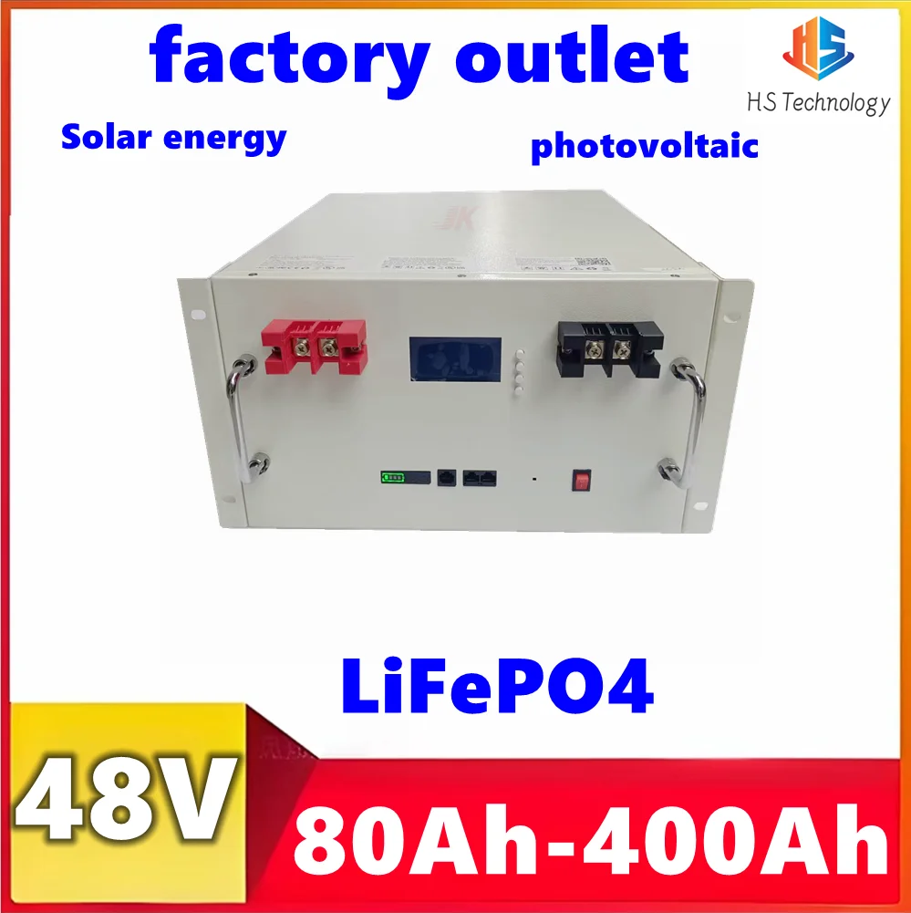 

LiFePO4 48V 51.2V 80Ah 100Ah 100A 120Ah 150Ah 200Ah 10 KWH 300Ah 400AH lithium batterry bluetooth App BMS for Solar system