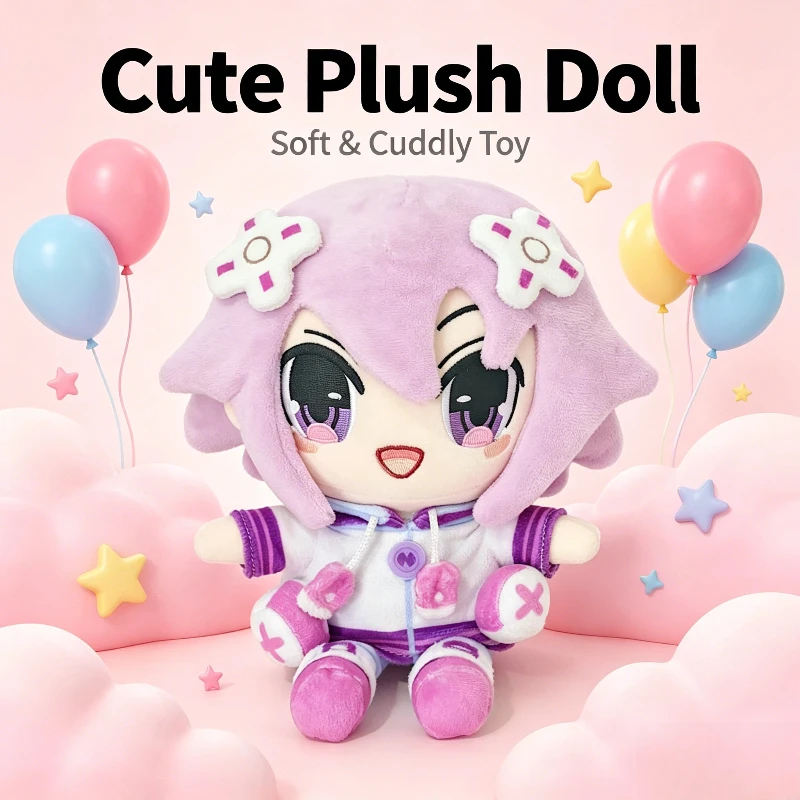 

Neptune Plushie Anime Character Stuffed Doll Game Peripheral Creative Soft Plush Toy Collectible Decoration For Anime Fans