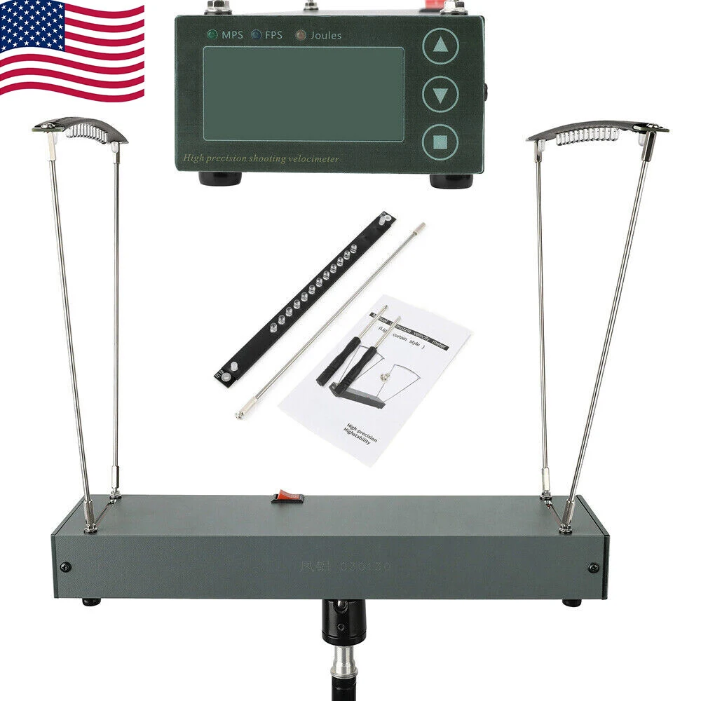 

4-6500FPS Energy Velocity Speed Measuring Instruments Tool 0.1-6000J Archery Slingshot Bow Steel Ball Speed Meter Shooting