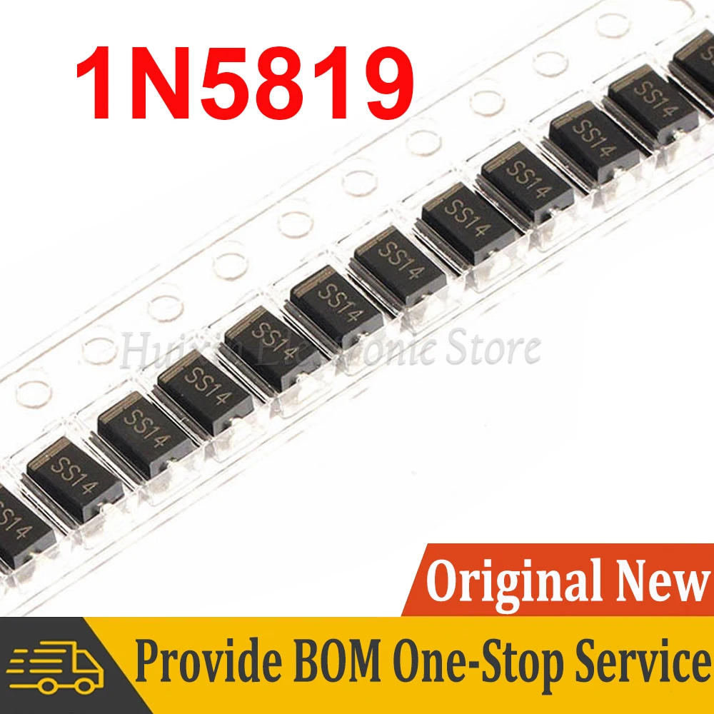100Pcs 1N5819 Smd I…