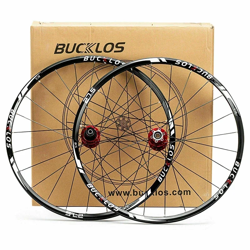 BUCKLOS MTB 자전거 휠셋, 알루미늄 합금 산악 자전거 휠 림, 카본 허브 자전거 휠, 26 27.5, 29 인치, 7, 8, 9, 10, 11S