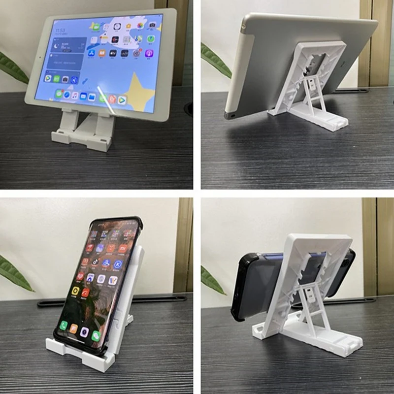Desktop Tablet Computer Stand Multi-Stage Foldable Portable Desktop Student Learning Machine Stand for iPad (Black)