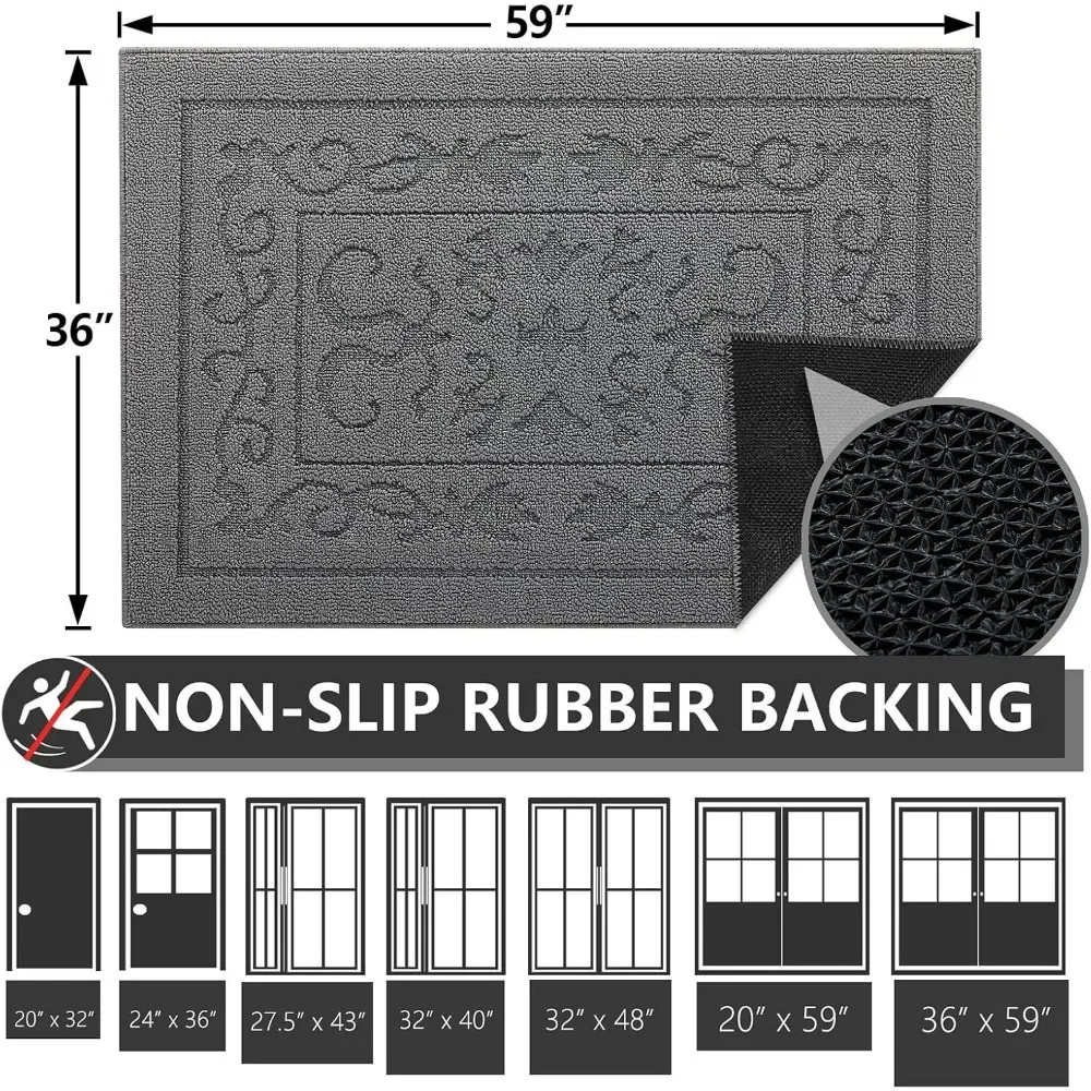 Front and rear door mats 36 