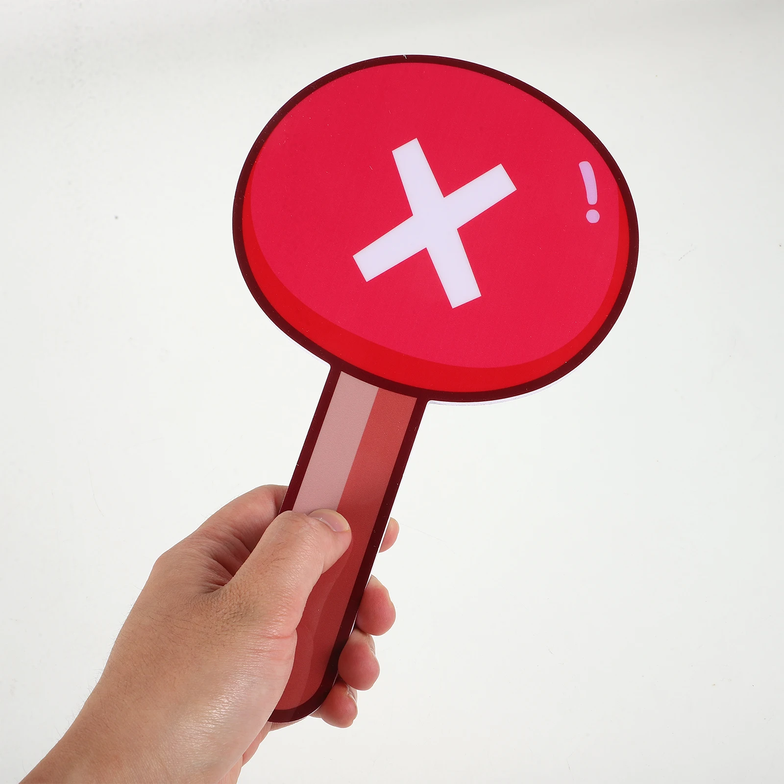 

2pcs PVC Handheld Answer Paddle Teaching Props Classroom Voting Boards School Game Judge Tools Foam Student Response