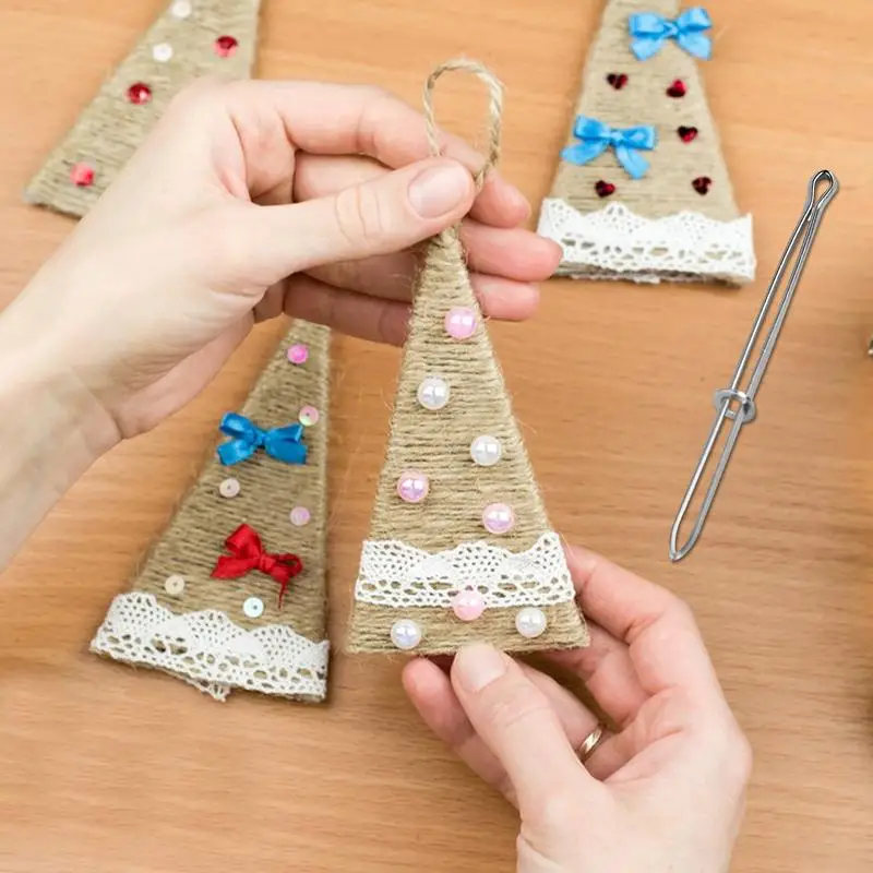 Threader Tool Tweezers Clips Quick & Easy Threader Tool For Fabric Belts Strips Threading Wool All Kinds Of Thicker Ropes