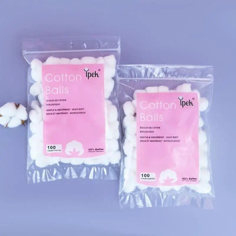 50/100/200pcs Cotton Ball Nail Polish Remover Cleaning Tool Makeup Cotton Nail Art Alcohol Disinfection Assossories