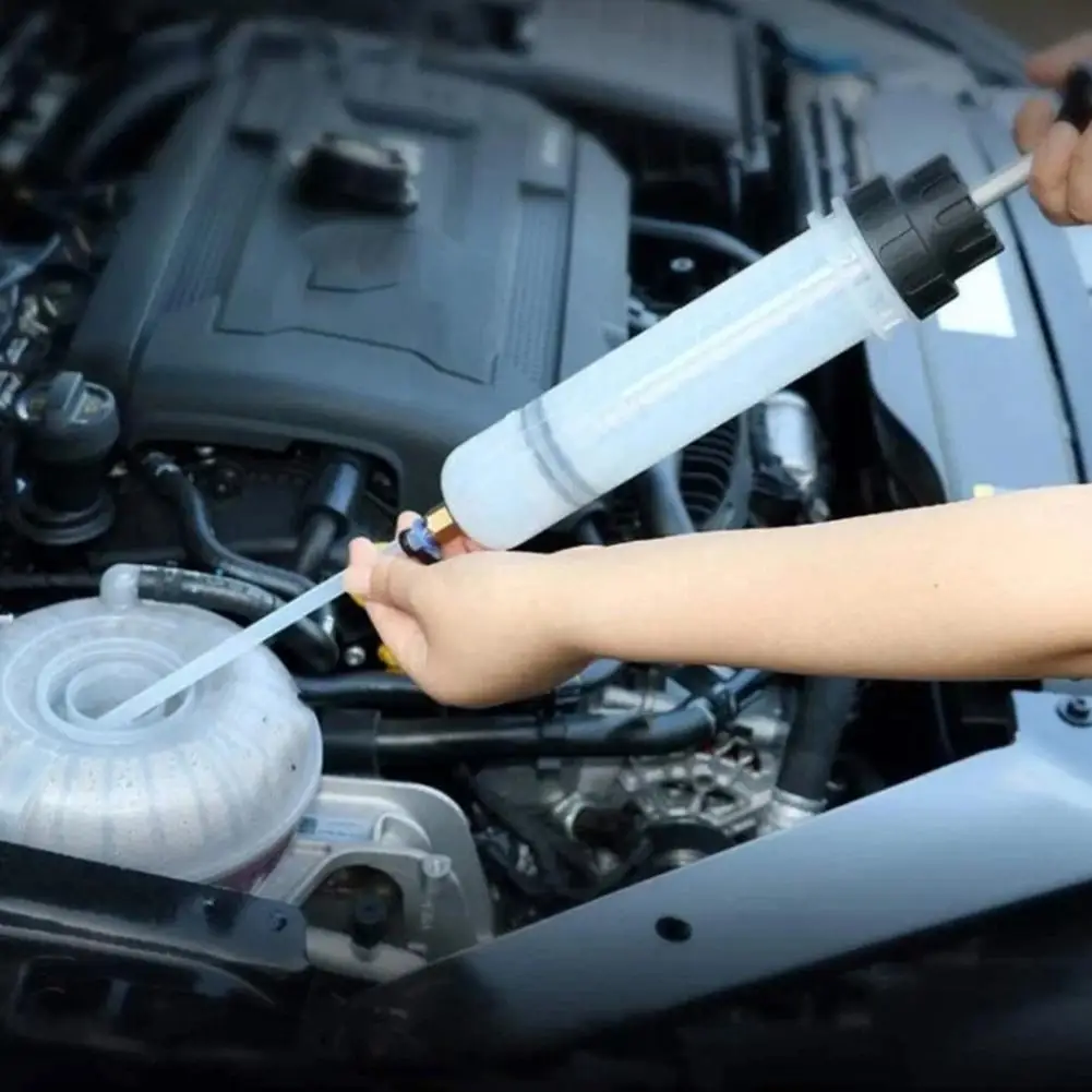 Seringa de óleo bomba seringa extrator líquido bomba transferência combustível automóvel 1500ml grande capacidade para fluido freio motor coolant