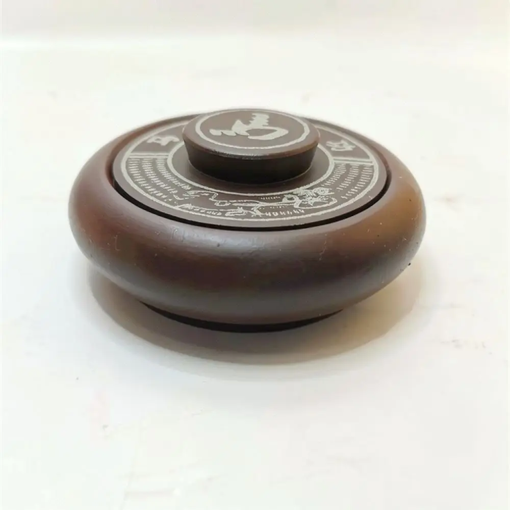 Calligraphy Ink Well For For Yushuihu Natural Stone Construction Traditional Lid Feature Perfect Gift Writing Practice Station